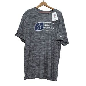 Nike Dri-Fit Dallas Cowboys NFL Gray Short Sleeve T-Shirt Men’s XL NWT